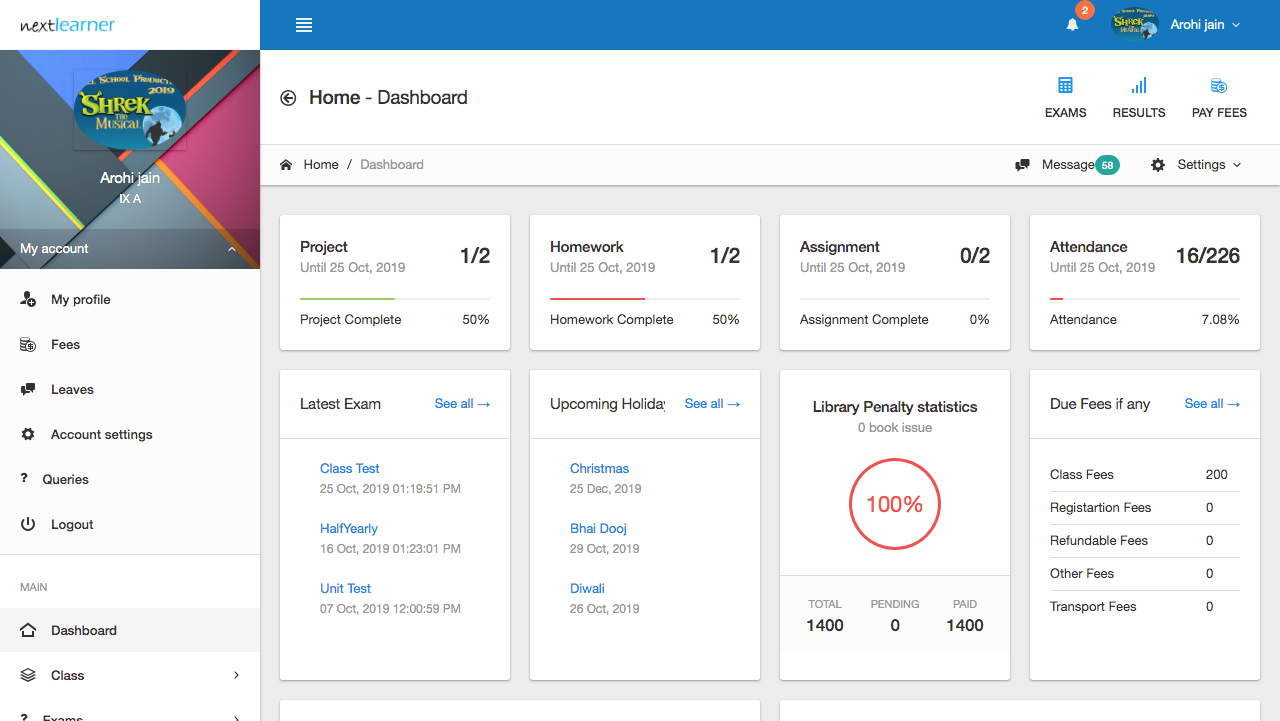 Student Dashboard